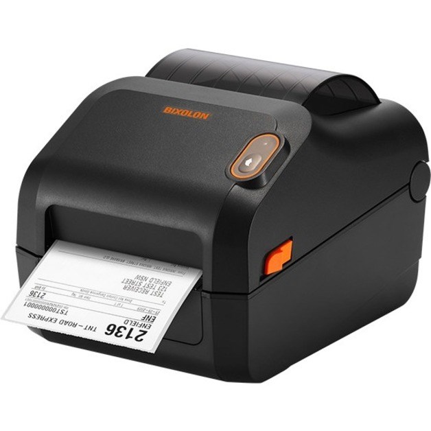 Bixolon XD3-40d Desktop Direct Thermal Printer - Monochrome - Label Print - USB - USB Host - US - Black, Orange