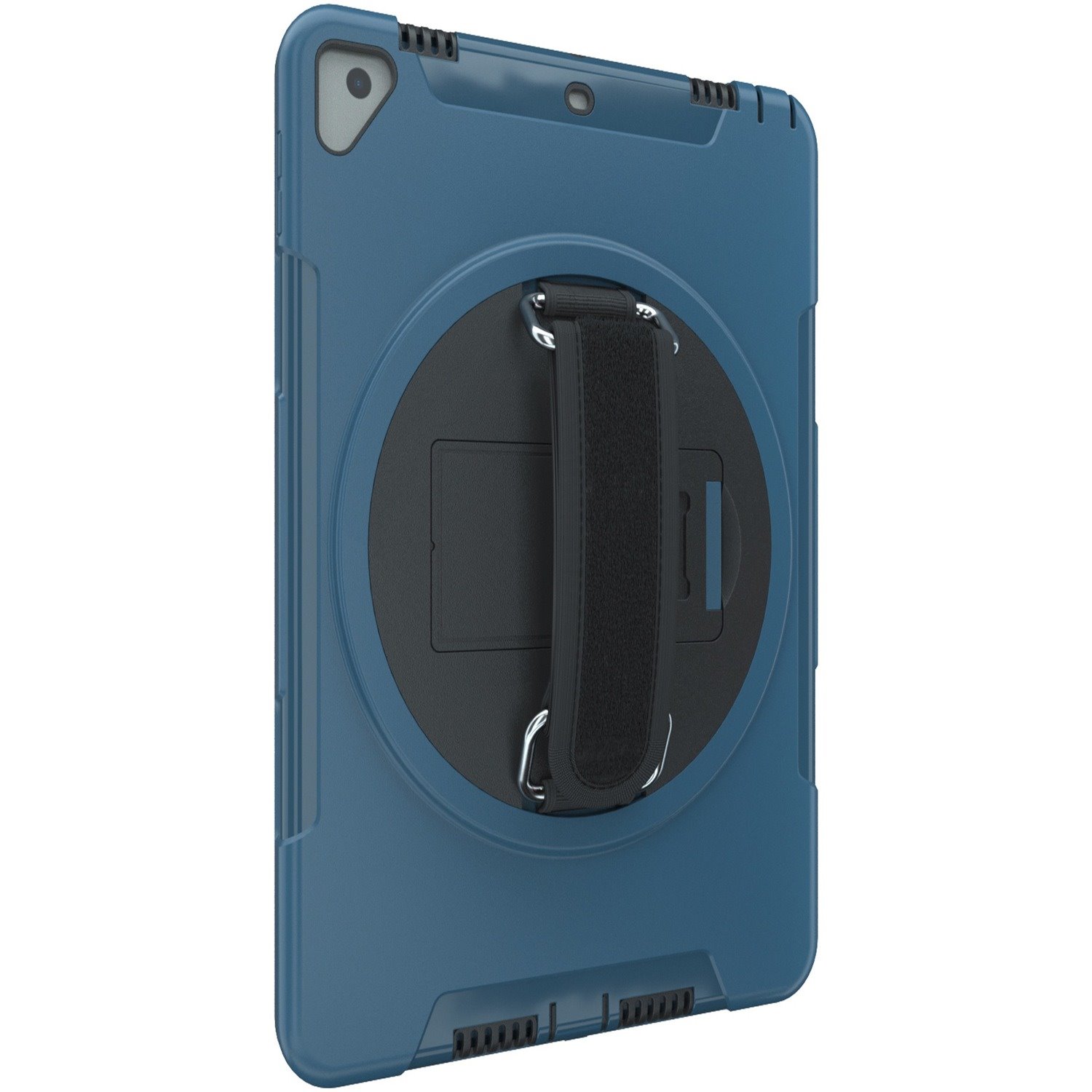 CTA Digital: Protective Case with Build in 360 Rotatable Grip Kickstand for iPad 7th & 8th Gen 10.2, iPad Air 3 & iPad Pro 10.5?, Blue