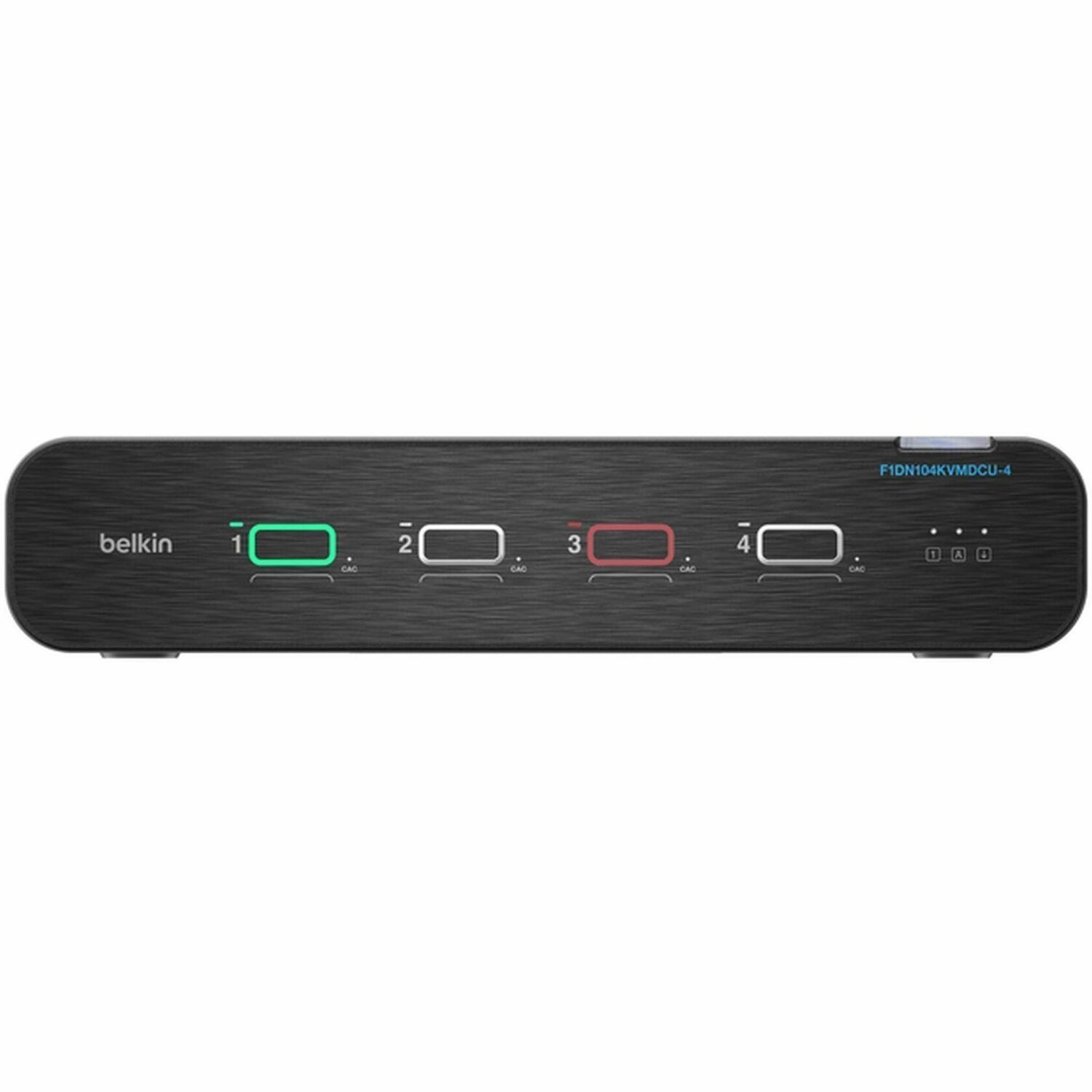 Belkin Universal DisplayPort Secure KVM, 4-Port Single Head with CAC and USB-C