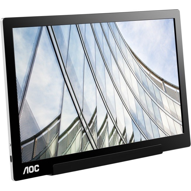 AOC I1601C 16" Class Full HD LCD Monitor - 16:9 - Black, Silver