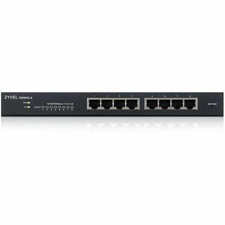 ZYXEL GS1900 GS1900-8 8 Ports Manageable Ethernet Switch - Gigabit Ethernet - 100/1000Base-T