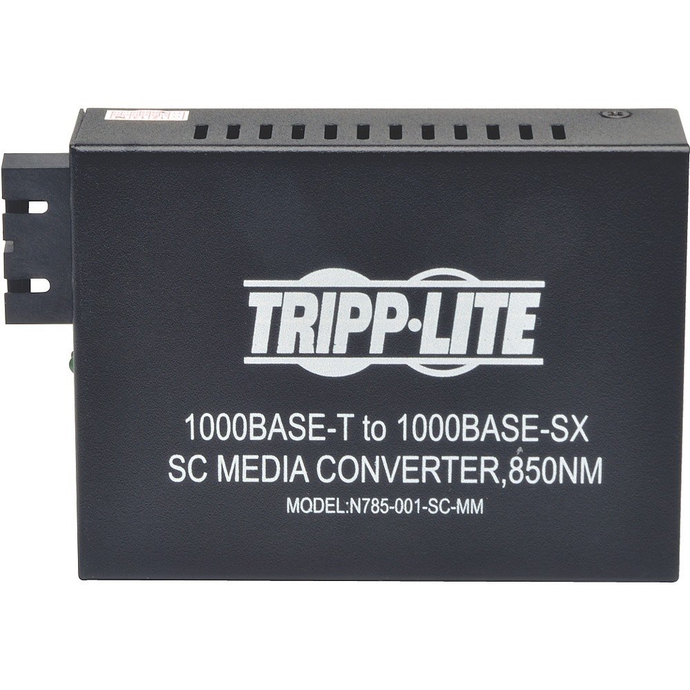 Tripp Lite by Eaton Gigabit Multimode Fiber to Ethernet Media Converter, 10/100/1000 SC, 550 m, 850 nm