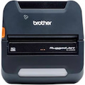 Brother RuggedJet RJ4250WBL Mobile Direct Thermal Printer - Monochrome - Portable - Label/Receipt Print - USB - Bluetooth - Wireless LAN - Near Field Communication (NFC) - Battery Included