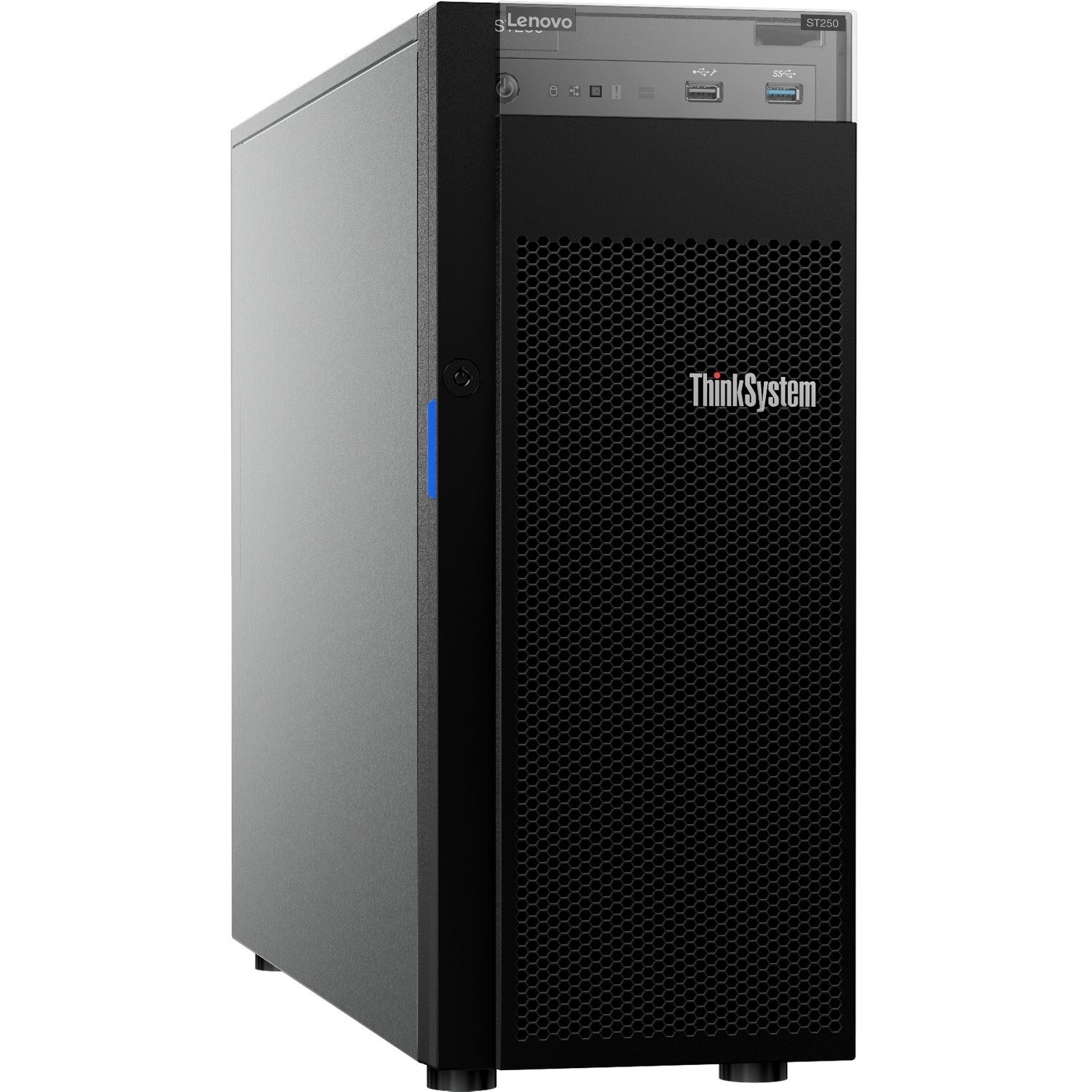 Lenovo ThinkSystem ST250 7Y45A01PAU 4U Tower Server - 1 x Intel Xeon E-2144G 3.60 GHz - 16 GB RAM - Serial ATA/600 Controller