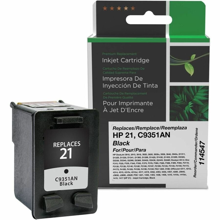 Clover Imaging Remanufactured Black Ink Cartridge for HP 21 (C9351AN)