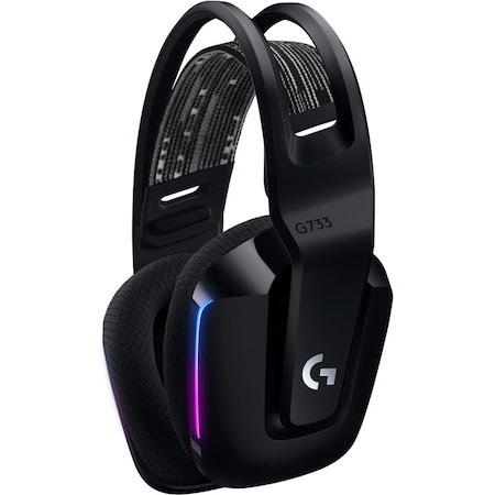 Logitech G733 Wired/Wireless Over-the-head Stereo Gaming Headset - Black