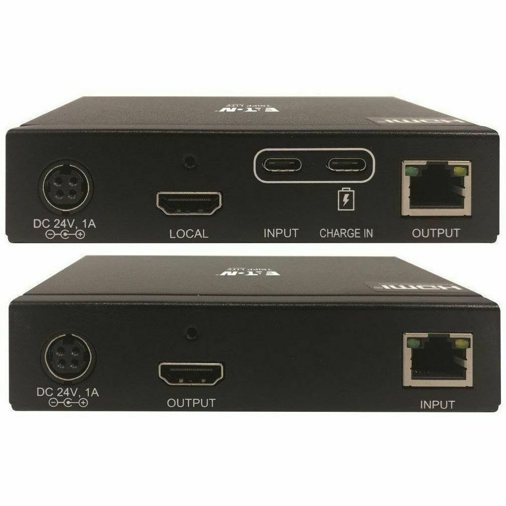 Eaton Tripp Lite Series USB-C to HDMI over Cat6 Extender Kit, KVM Support, 4K 60Hz, 4:4:4, USB, PoC, HDCP 2.2, up to 230 ft., TAA