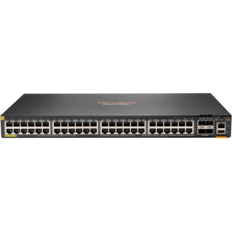 HPE CX 6200 48 Ports Manageable Ethernet Switch - Gigabit Ethernet, 10 Gigabit Ethernet - 10/100/1000Base-T, 10GBase-X - TAA Compliant