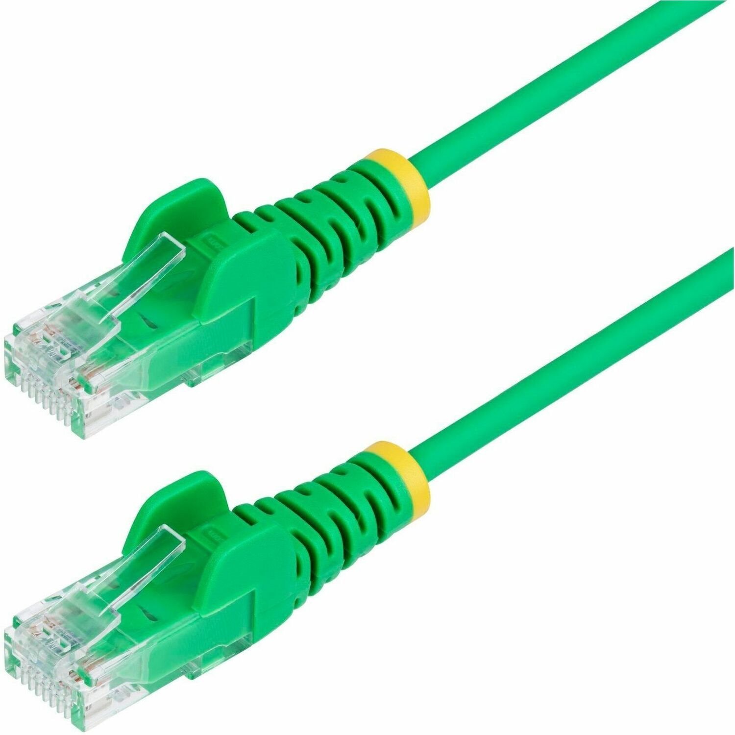 StarTech.com 2m Green Slim CAT6 Ethernet Cable, Snagless RJ45, UTP, LSZH, 28AWG Pure Bare Copper, Slim Network Patch Cord, Fluke Tested