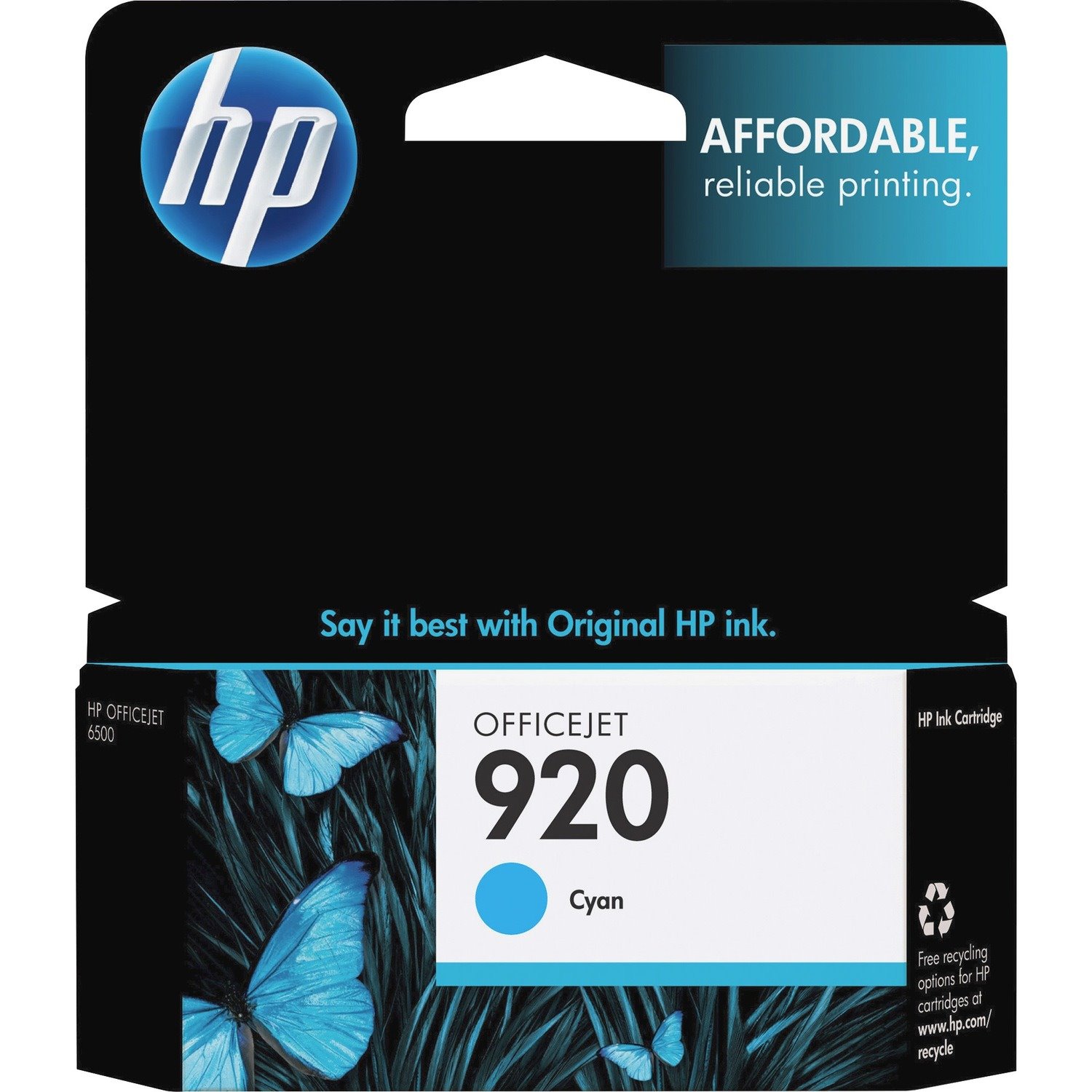 HP 920 (CH634AN) Original Inkjet Ink Cartridge - Cyan - 1 Each