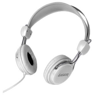 LASER Wired Over-the-head Binaural Stereo Headphone - White - 1