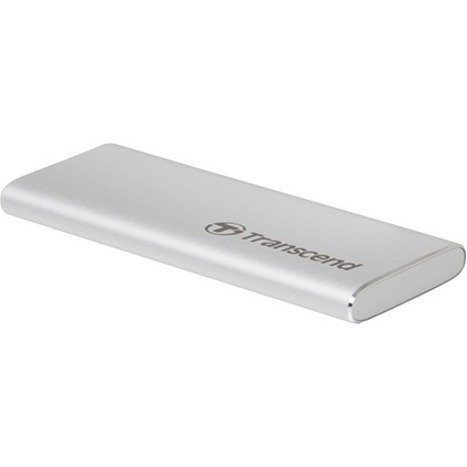 Transcend ESD240C 480 GB Portable Solid State Drive - External - Silver