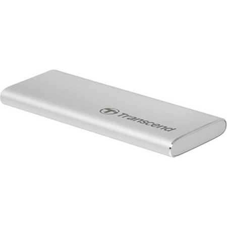 Transcend ESD240C 480 GB Portable Solid State Drive - External - Silver
