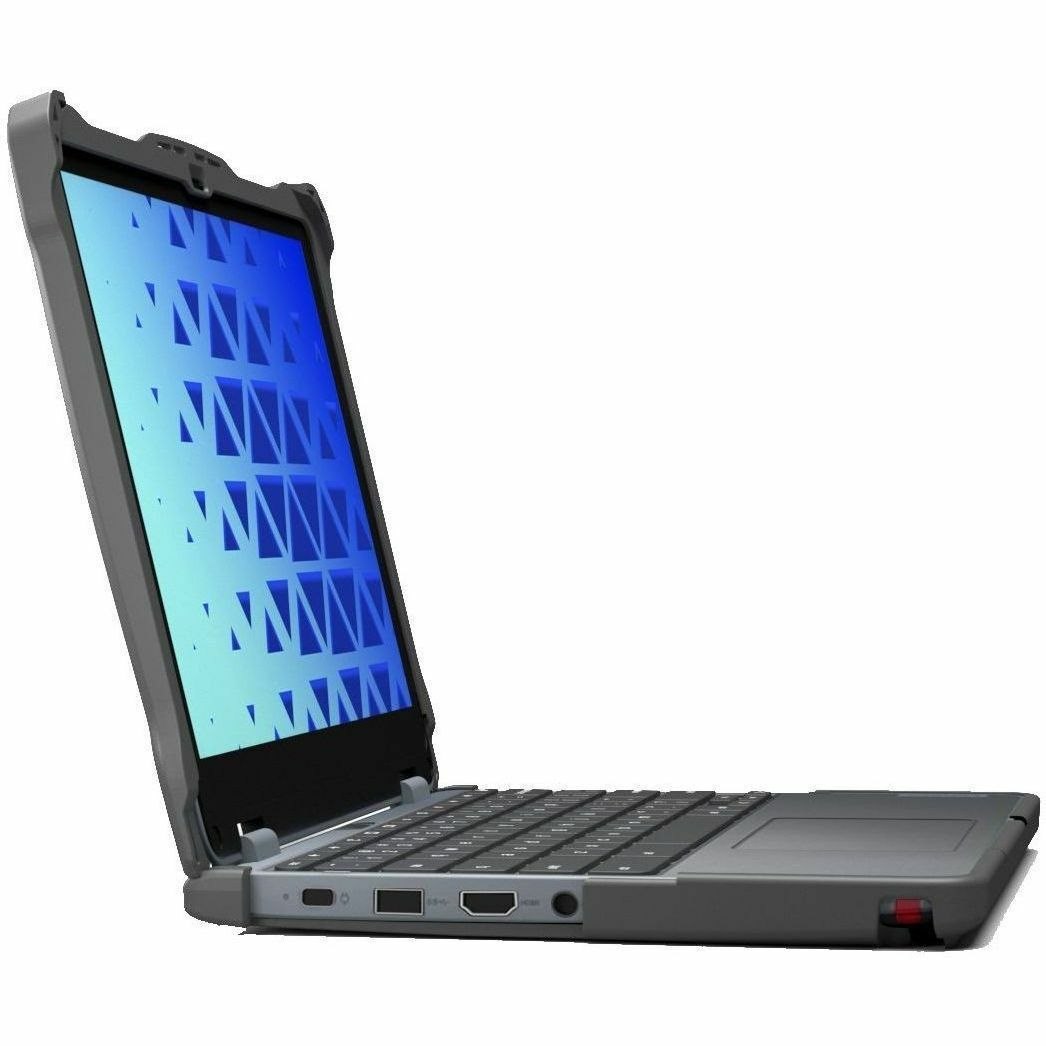 Extreme Shell-F2 Slide Case for Lenovo 500e/500w G4 Chromebook 2:1 12" (Modified) (Grey/Clear) (Replacement For LN-ESF-500E-G4-GRY)