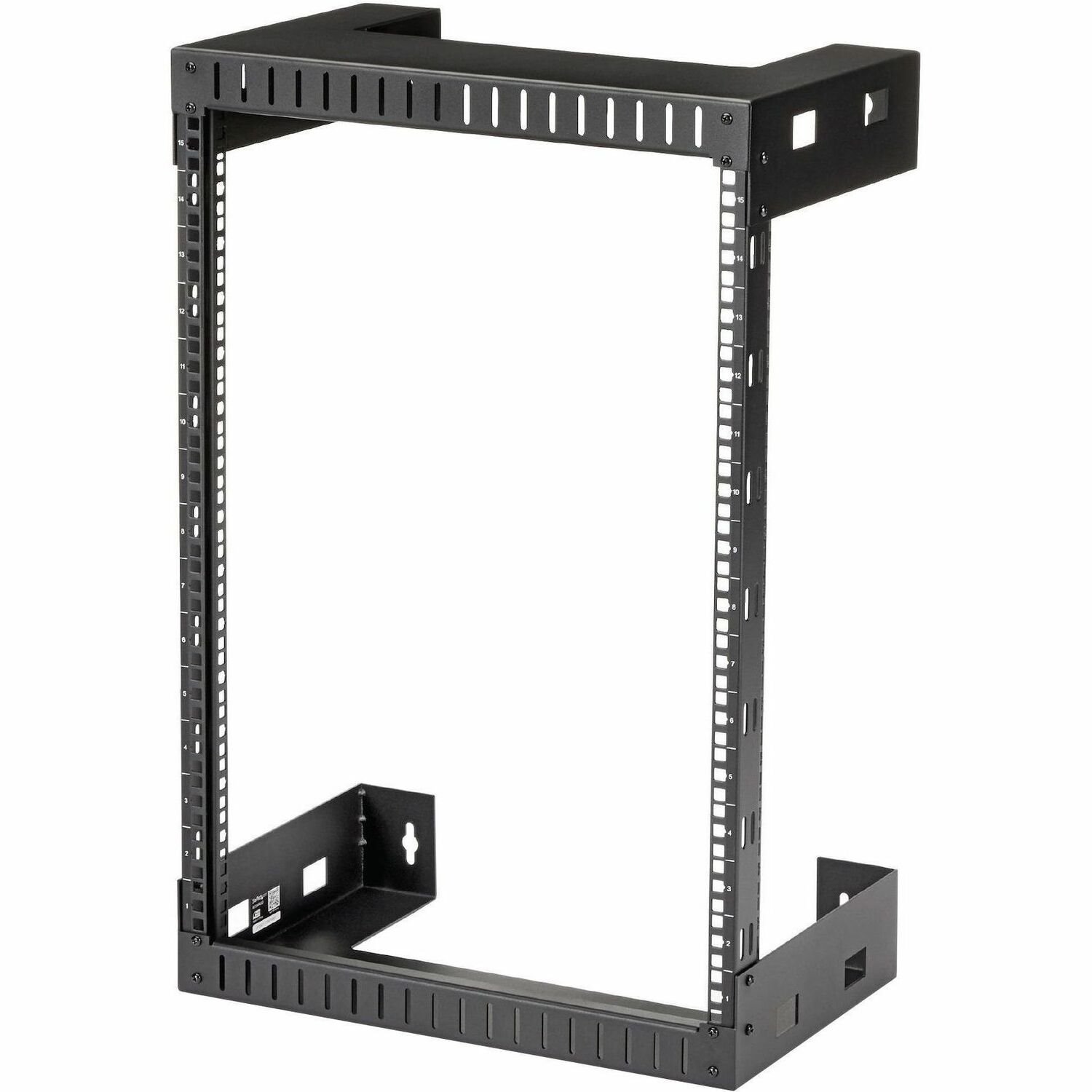 StarTech.com 2-Pfosten 15HE Heavy-Duty Wandmontage Netzwerk-Rack, 19" Open Frame Server Rack, 12" Tief, Wandmontage Daten-Rack f&uuml;r IT/AV