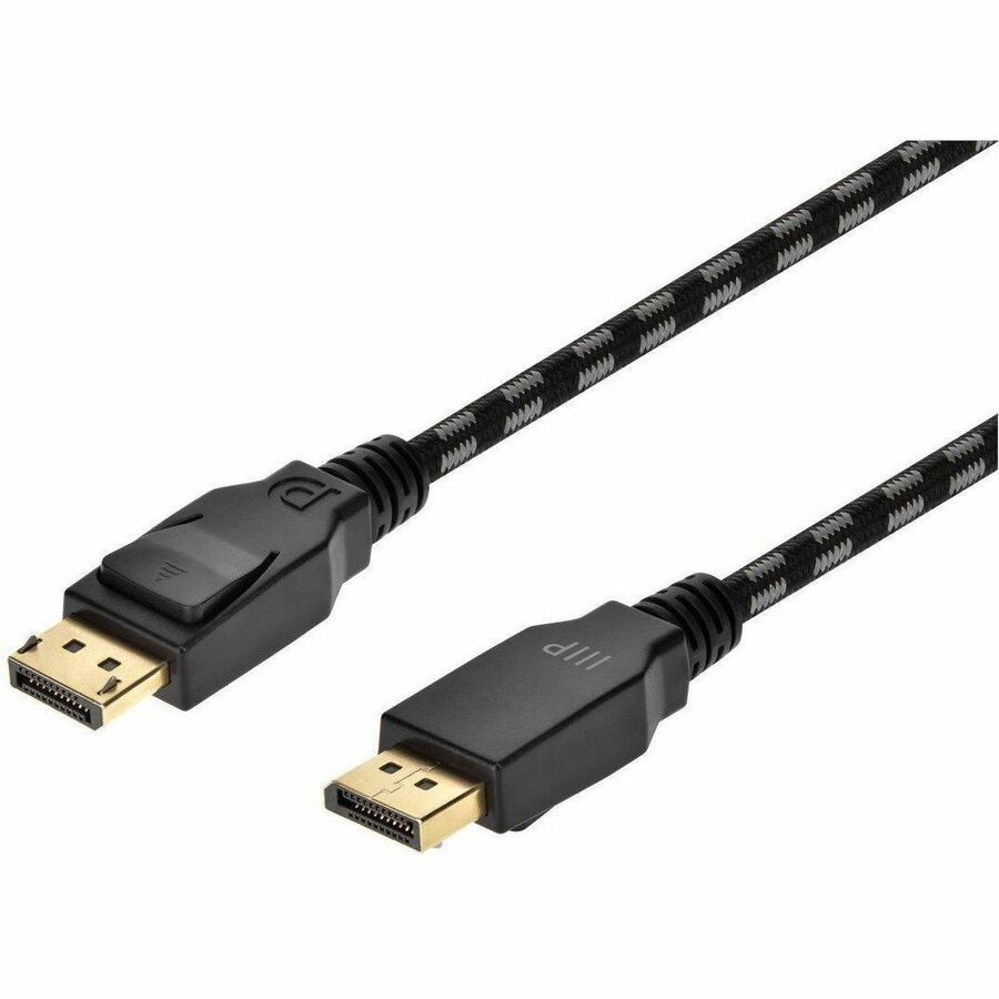 Monoprice Braided Displayport 1.4 Cable_ 3FT_ Gray