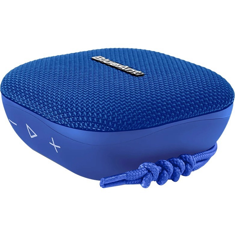 BlueAnt X0 Portable Bluetooth Speaker System - 6 W RMS - Google Assistant, Siri Supported - Blue