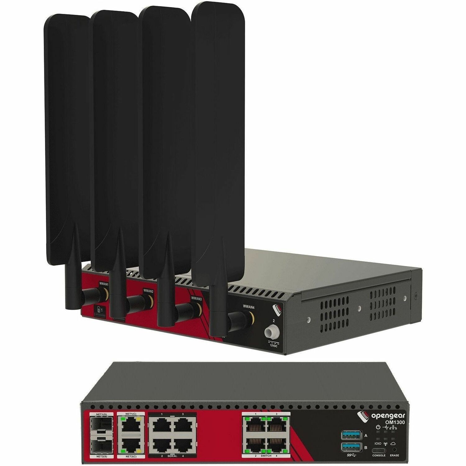 Opengear 4XRS232 X1/X2pt+4X1gbe Switched