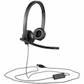 Logitech H570E Wired Over-the-head Stereo Headset - Black