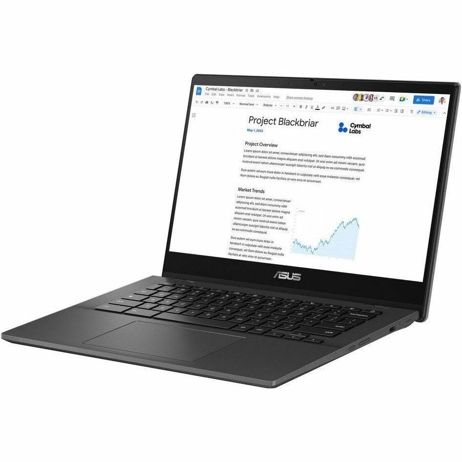 Asus Chromebook CM14 CM1402F CM1402FM2A-DS84FT-S 14" Touchscreen Convertible 2 in 1 Chromebook - Full HD - Octa-core (ARM Cortex A76 + Cortex A55) - 8 GB - 64 GB Flash Memory - Gravity Gray