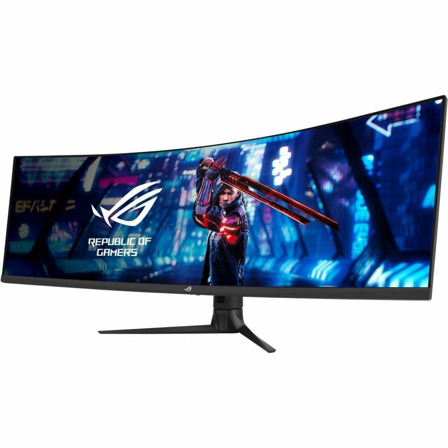 Asus ROG Strix XG49WCR 49" Class Dual Quad HD (DQHD) Curved Screen Gaming LED Monitor - 32:9 - Black