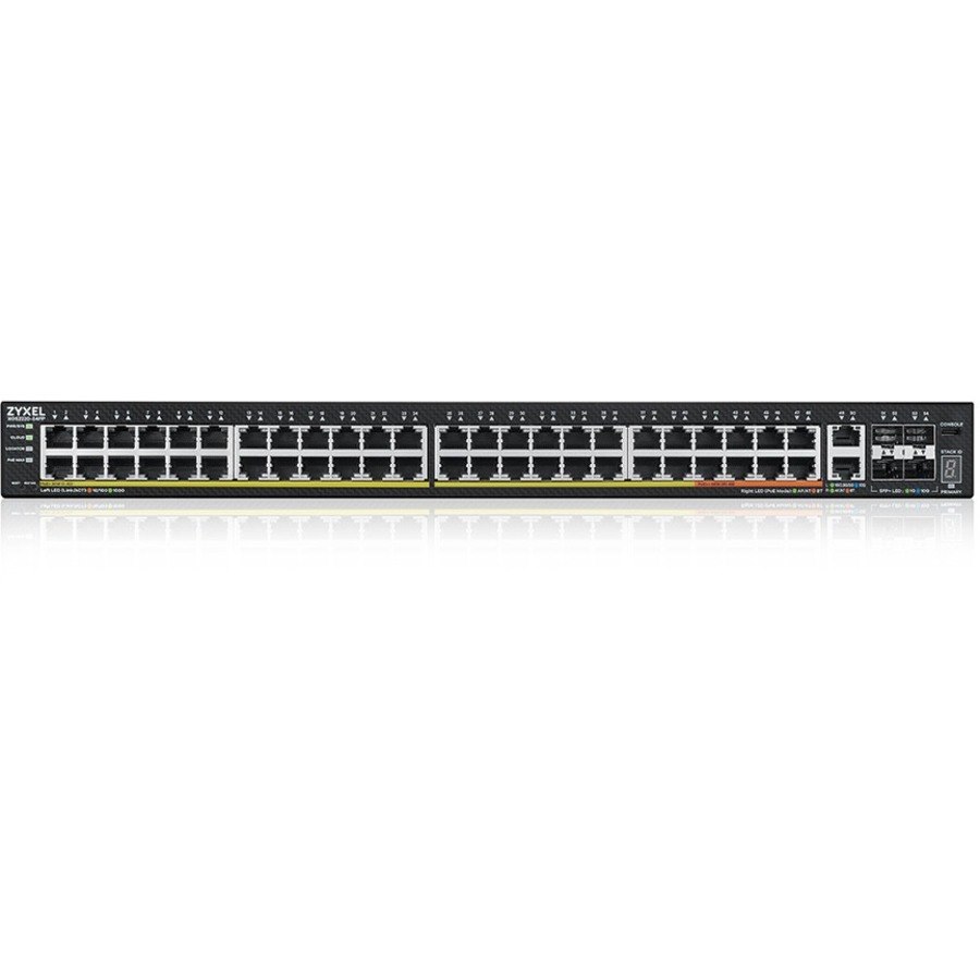 ZYXEL XGS2220 XGS2220-54FP 50 Poorten Beheer mogelijk L3 switch - Gigabit Ethernet, 10Gigabit Ethernet - 100/1000Base-T, 10GBase-X, 10GBase-T