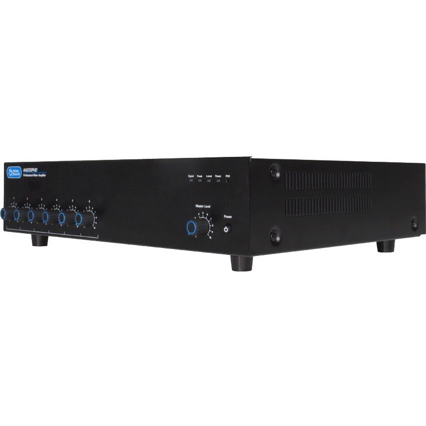 AtlasIED AA200PHD Amplifier - 200 W RMS - 6 Channel - Black