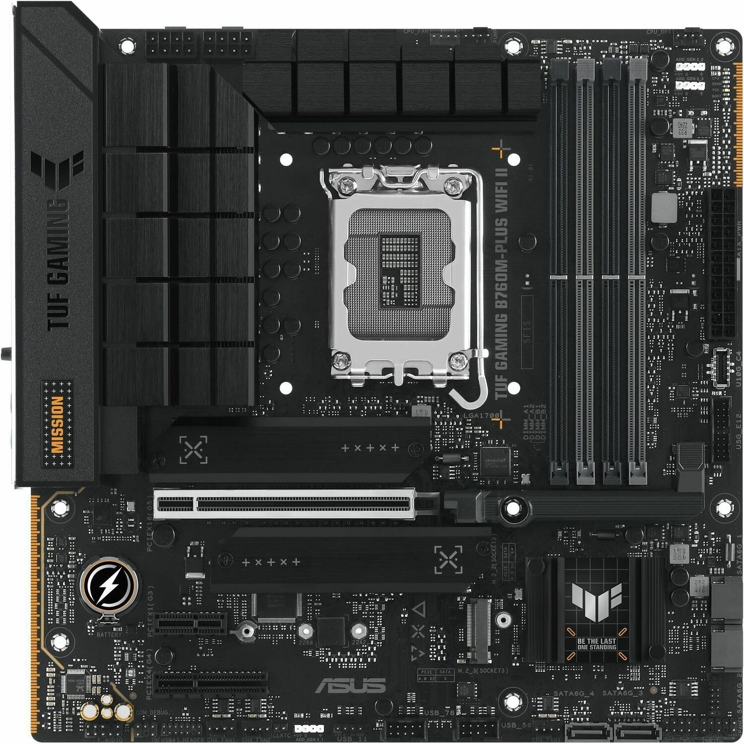 TUF GAMING B760M-PLUS WIFI II Gaming Desktop Motherboard - Intel B760 Chipset - Socket LGA-1700 - Micro ATX