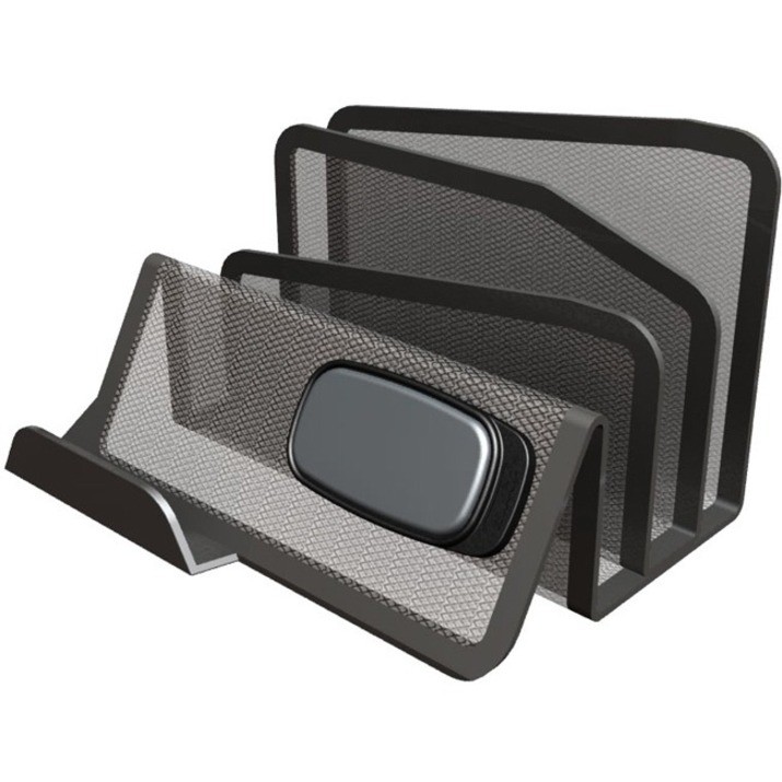 Allsop Desktek Letter Sorter Business Card Stand With Phone Mount