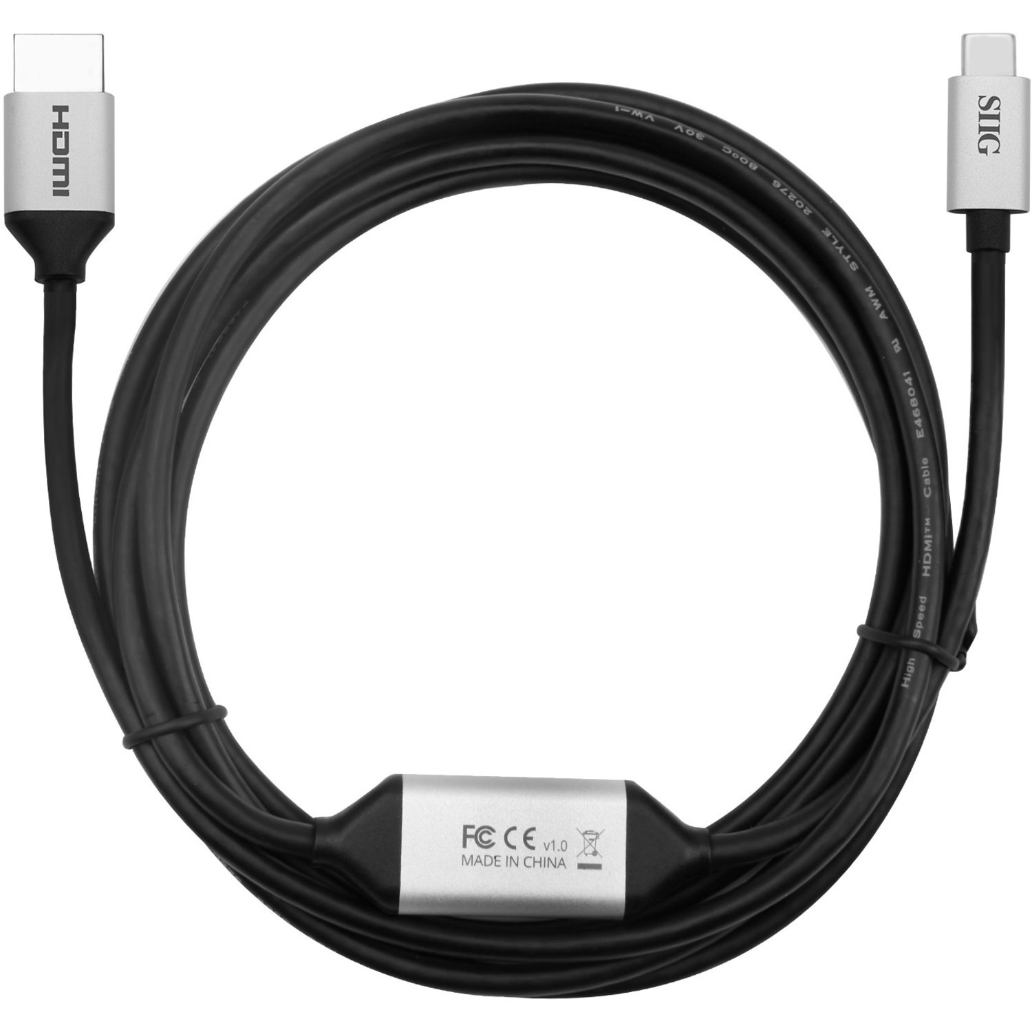 SIIG USB-C to HDMI 4K 60Hz Active Cable - 2M