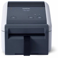 Brother TD-4420DNFC Desktop Direct Thermal Printer - Monochrome - Label Print - Fast Ethernet - USB - USB Host - Serial - With Cutter