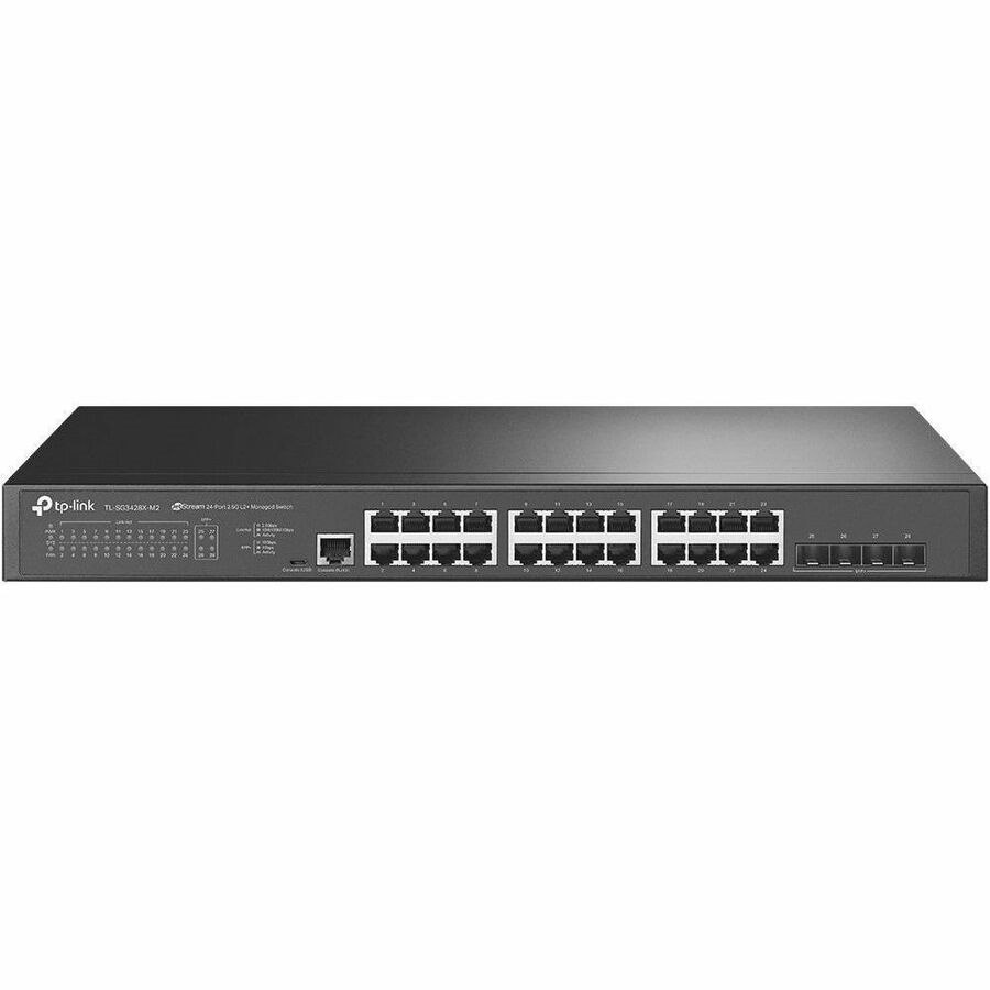 TP-Link JetStream 24 Ports Manageable Ethernet Switch - 2.5 Gigabit Ethernet, 10 Gigabit Ethernet, Gigabit Ethernet