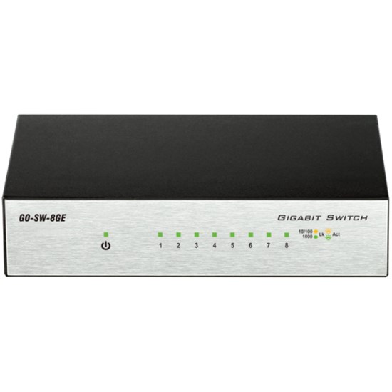 D-Link GO-SW-8GE 8 Ports Ethernet Switch - Gigabit Ethernet - 10/100/1000Base-T