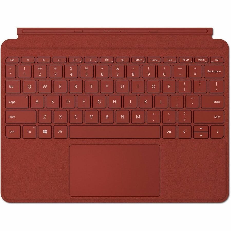 Microsoft- IMSourcing Type Cover Keyboard/Cover Case Microsoft Surface Go, Surface Go 3, Surface Go 2 Tablet - Poppy Red