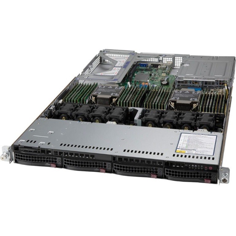 Supermicro SuperServer SYS-610U-TNR Server Barebone System - 1U Rack-mountable - Socket LGA-4189 - 2 x Processor Support