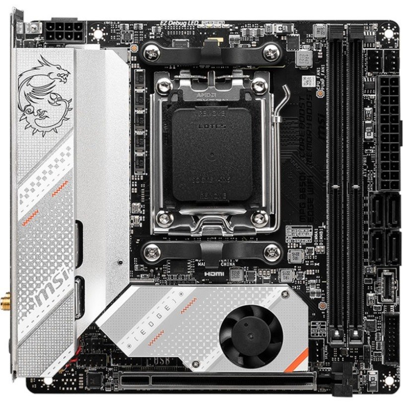 MSI MPG B650I EDGE WIFI Gaming Desktop Motherboard - AMD B650 Chipset - Socket AM5 - Mini ITX