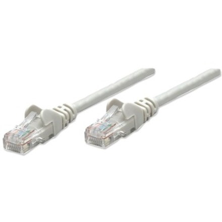 Network Patch Cable, Cat5e, 1m, Grey, CCA, U/UTP, PVC, RJ45, Gold Plated Contacts, Snagless, Booted, Lifetime Warranty, Polybag