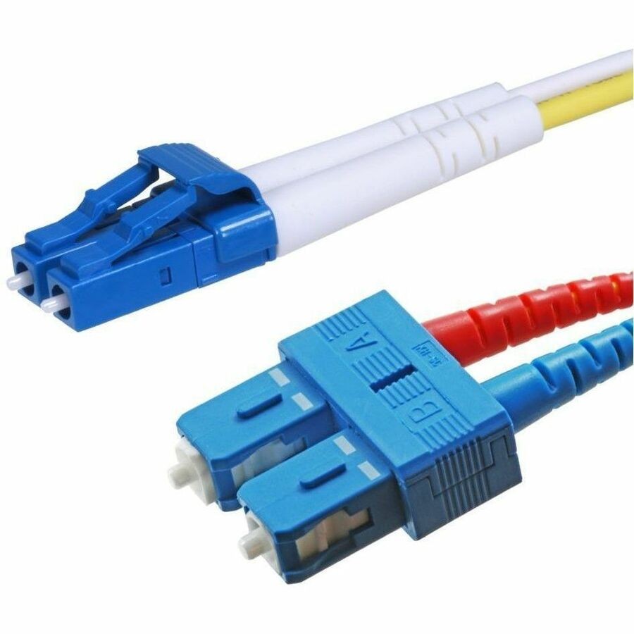 Monoprice Single-Mode Fiber Optic Cable - LC-SC Ul 3MM 9/125 Ofnr Duplex Yellow