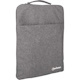 Manhattan Seattle Laptop Sleeve 15.6" , Grey, Padded, Extra Soft Internal Cushioning, Main Compartment with double zips, Zippered Front Pocket, Carry Loop, Water Resistant and Durable, Notebook Slipcase, Three Year Warranty