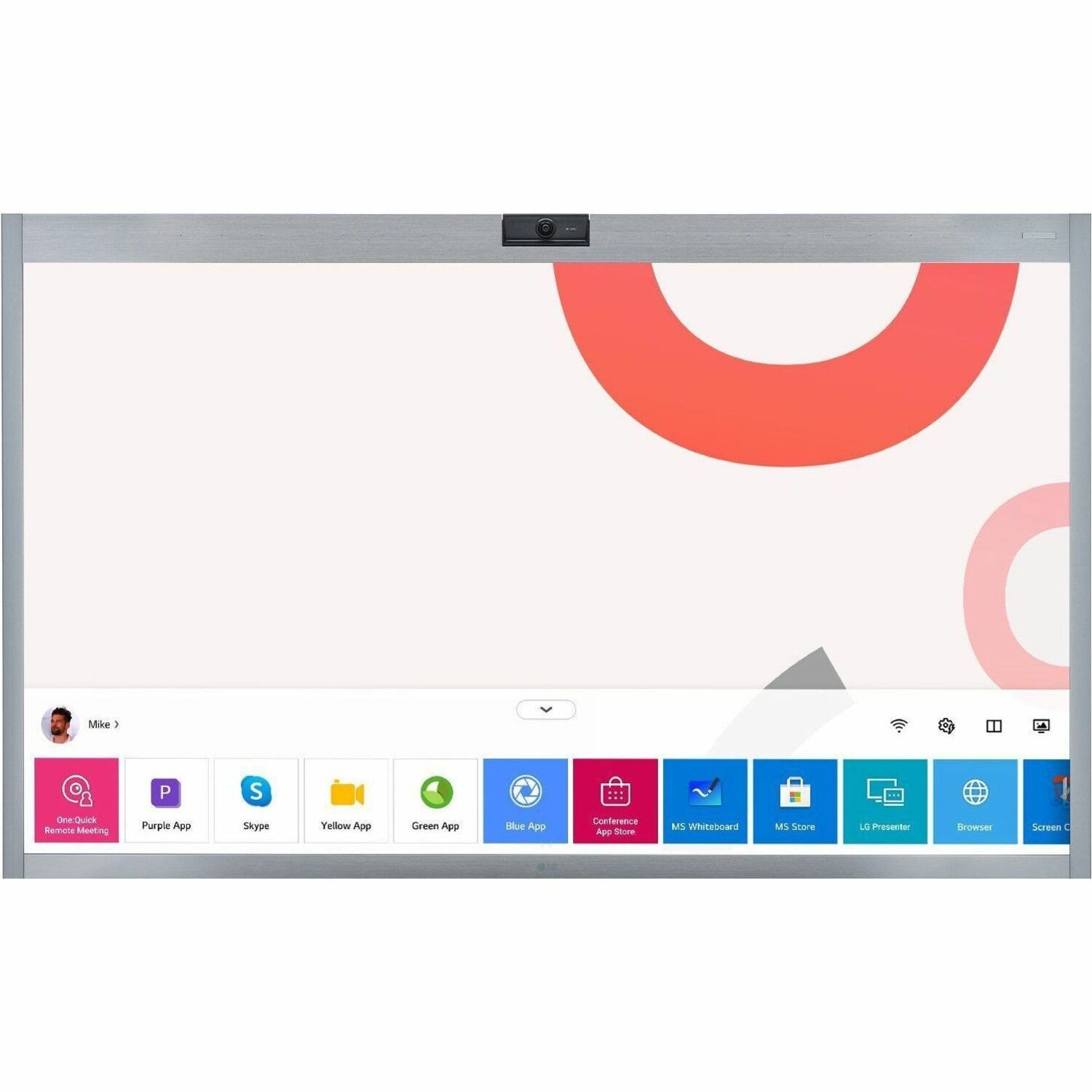 LG 55'' One:Quick Works All-in-One Zoom Certified Video Conferencing Display