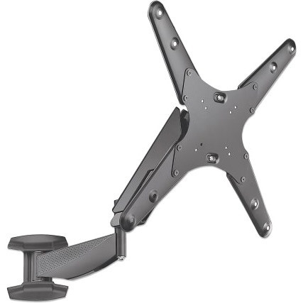 TV & Monitor Mount, Wall, Spring Arm, 1 screen, Screen Sizes: 21-55" , Black, VESA 75x75 to 400x400mm, Max 30kg, LFD, Height Adjustable Swivel Arm, Lifetime Warranty