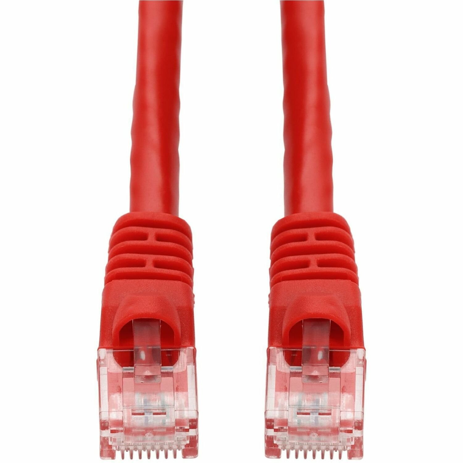 AddOn 17ft Red CAT 5E PVC Ethernet Cable Snagless Bubble Boot RJ-45 M/M