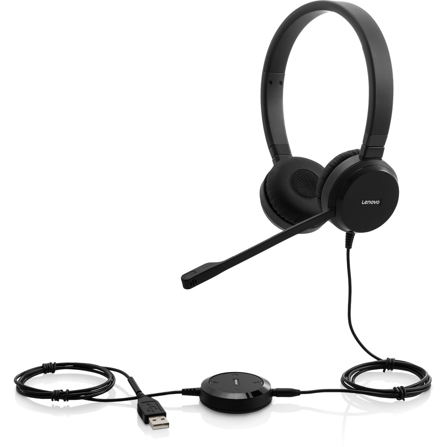 Lenovo Wired Over-the-head Stereo Headset - Black