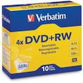Verbatim DataLifePlus 94839 DVD Rewritable Media - DVD+RW - 4x - 4.70 GB - 10 / Pack - Silver