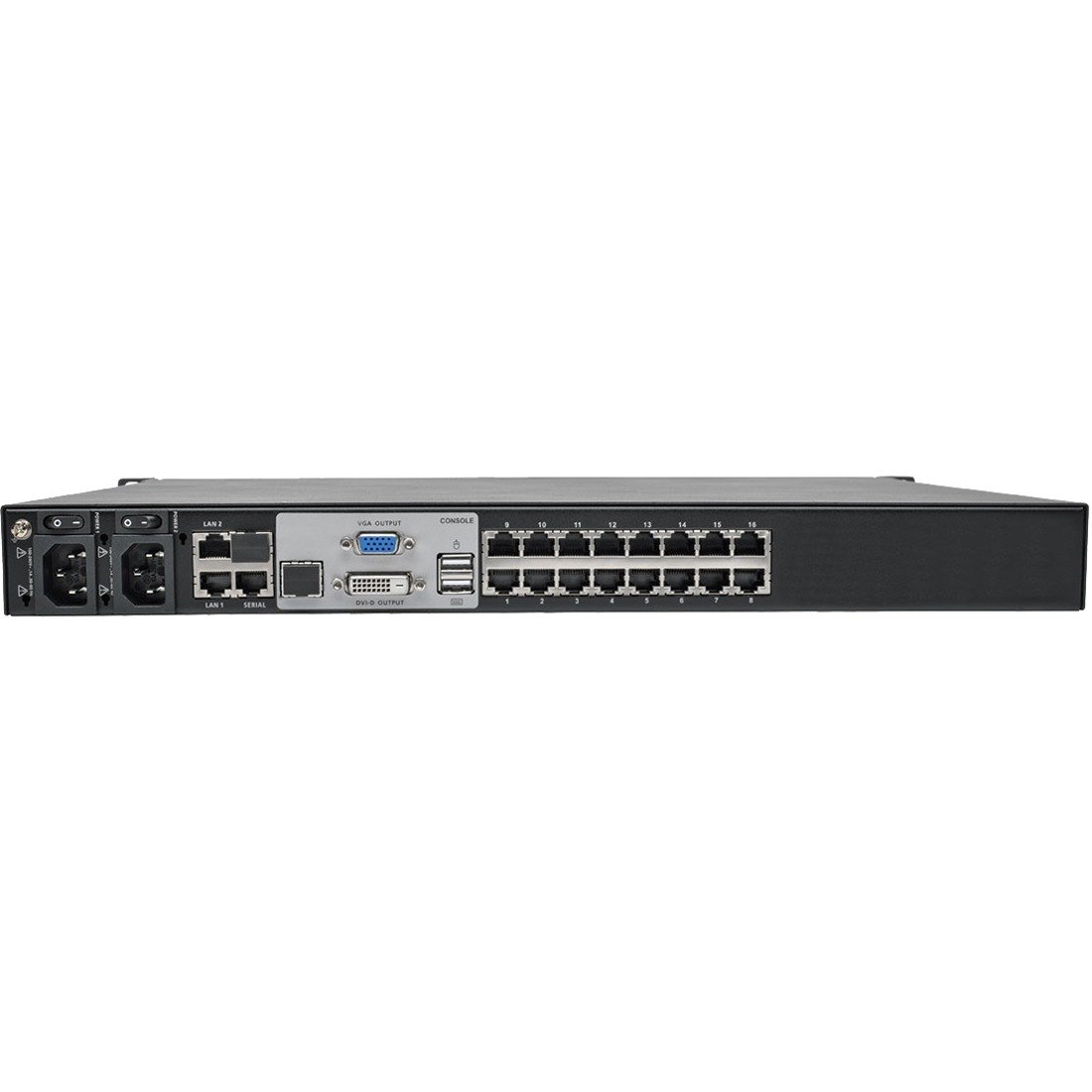 Eaton Tripp Lite Series NetDirector 16-Port Cat5 KVM over IP Switch - Virtual Media, 2 Remote + 1 Local User, 1U Rack-Mount, TAA