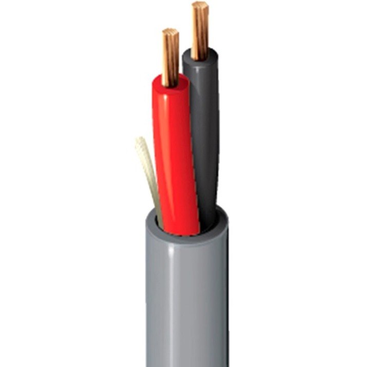 12/2 Stranded Security/Commercial Audio Cable, Plenum-CL2P Stranded Bare Copper Conductors 1000' (304.8m), Black