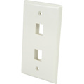StarTech.com Dual Outlet RJ45 Universal Wall Plate White