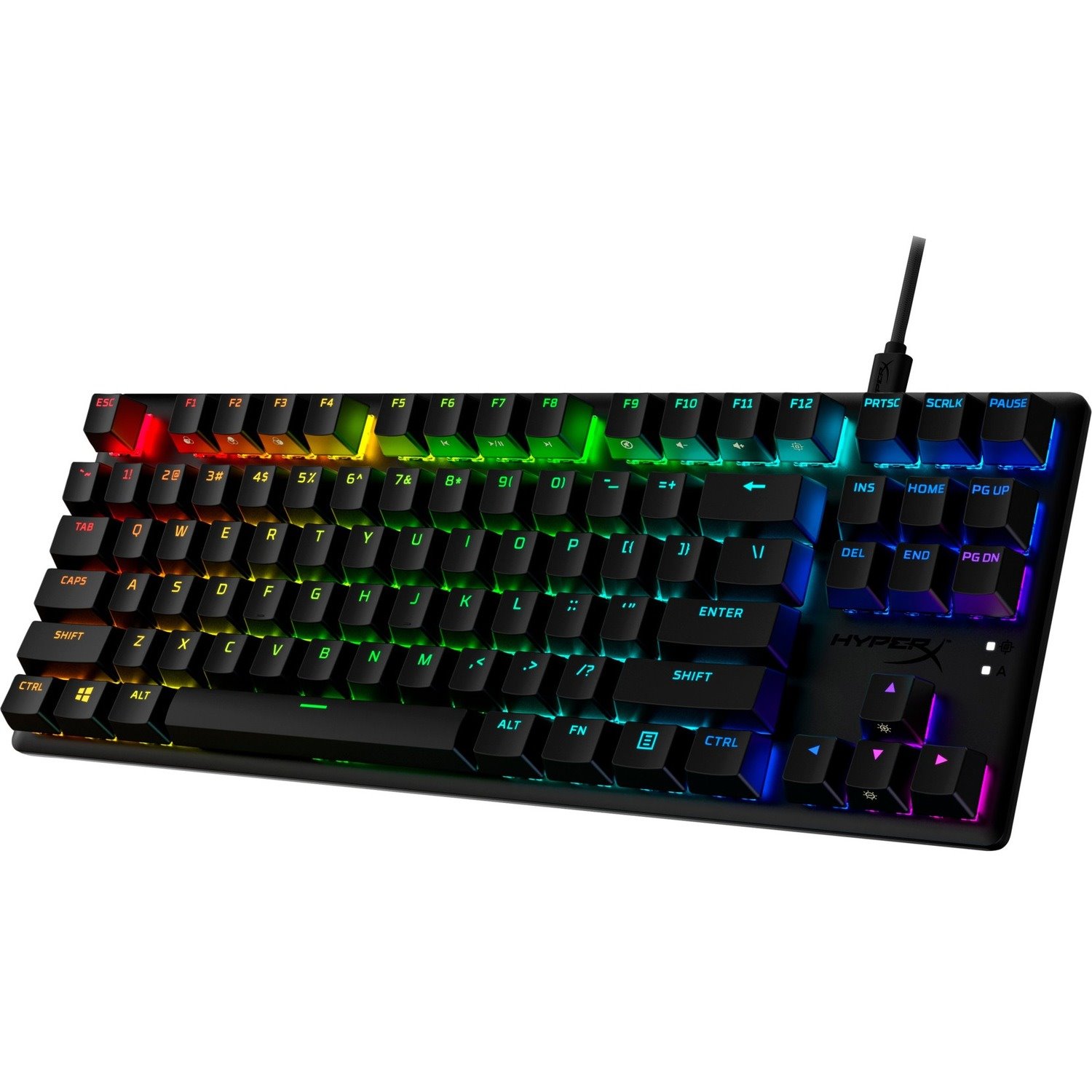 HyperX Alloy Origins Core Gaming Keyboard - Cable Connectivity - USB 2.0 Interface - RGB LED - English (US) - Black