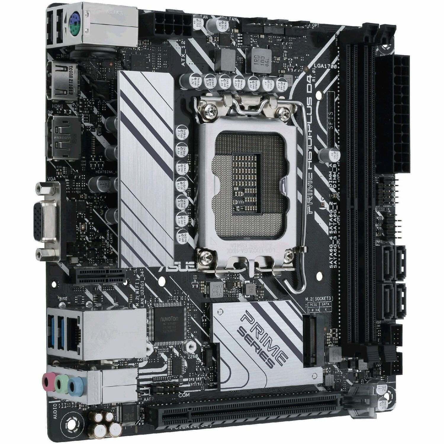 Asus Prime PRIME H610I-PLUS D4-CSM Desktop Motherboard - Intel H610 Chipset - Socket LGA-1700 - Mini ITX