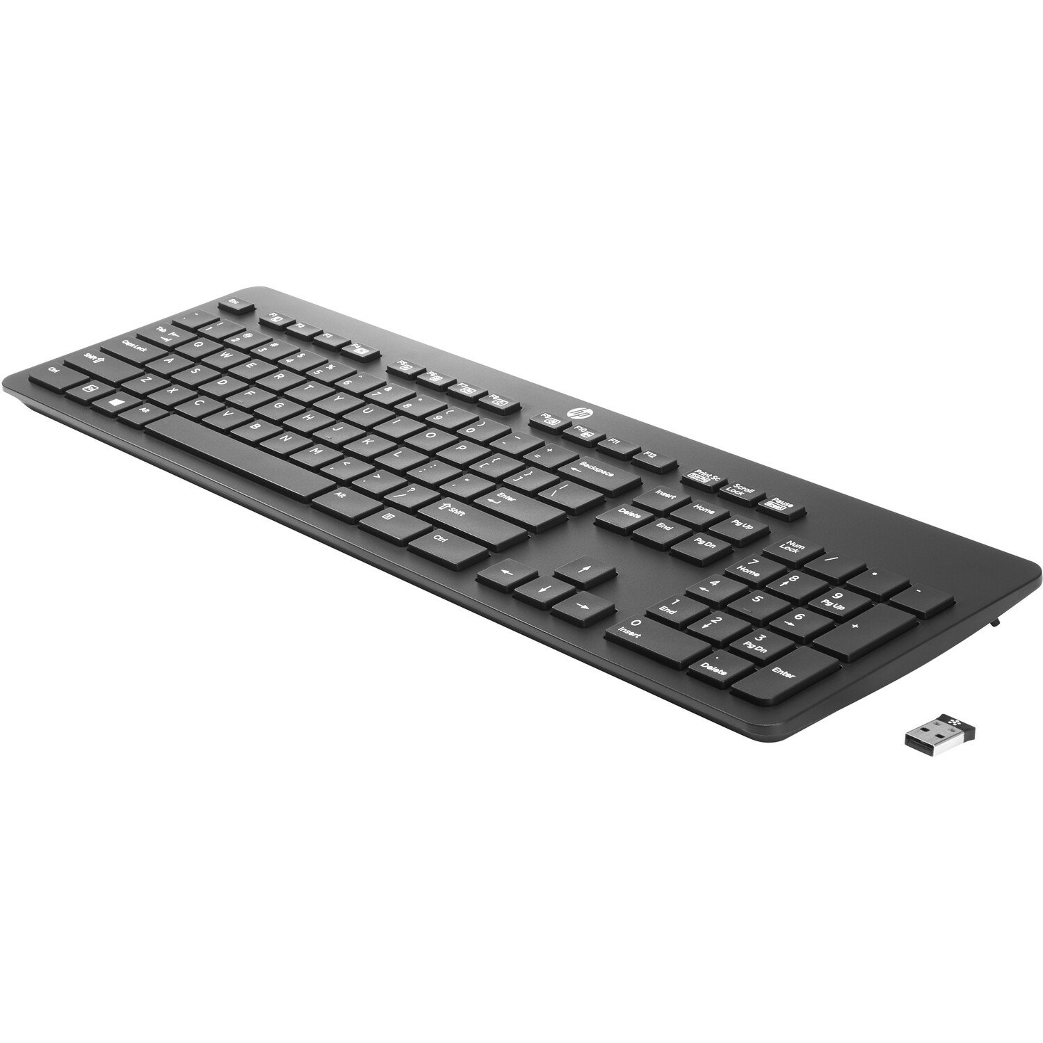 HP Keyboard - Wireless Connectivity - USB Interface - Black